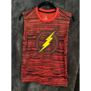 DC Comics | The Flash | athletic tank top | boys size XL discoloration see pics